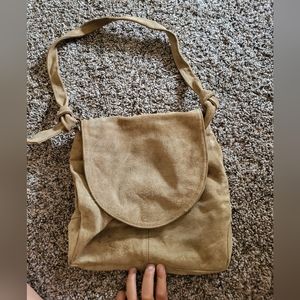 Suede Satchel